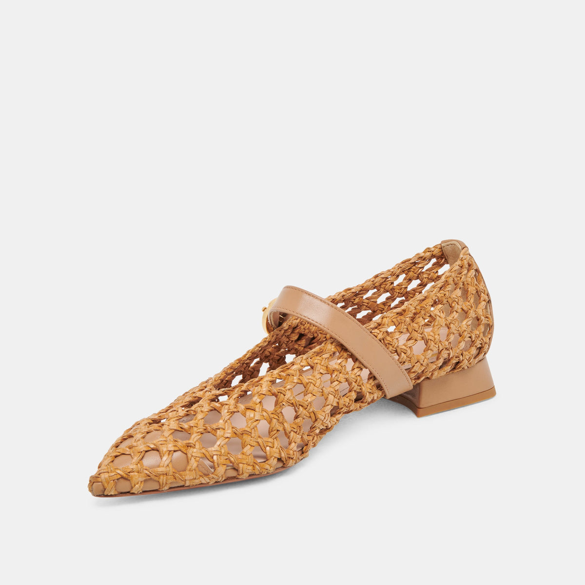 CATY BALLET FLATS NATURAL WOVEN | Dolce Vita