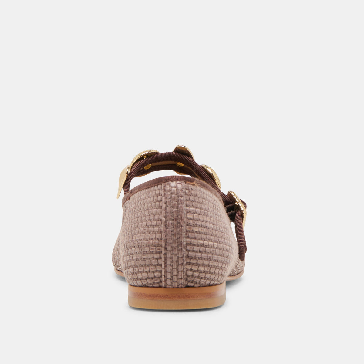 RELAN BALLET FLATS WALNUT RAFFIA | Dolce Vita