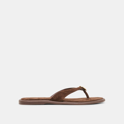 Jaina Dk Brown Suede Sandals | Dolce Vita