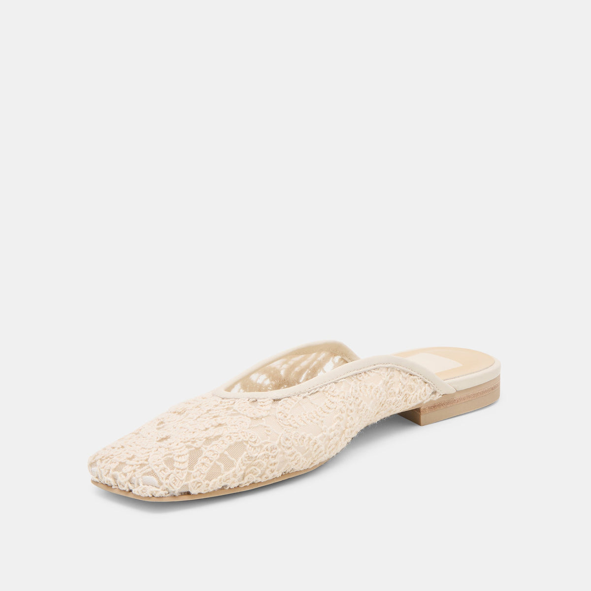 Aubrie Ivory Macrame Mesh Flats | Dolce Vita