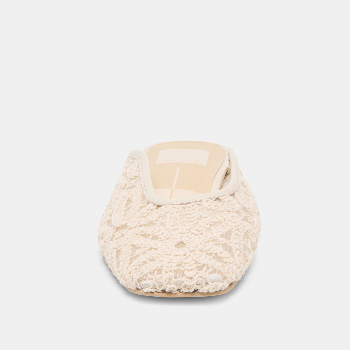 Aubrie Ivory Macrame Mesh Flats | Dolce Vita