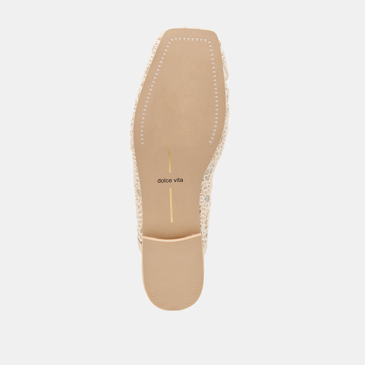 Aubrie Ivory Macrame Mesh Flats | Dolce Vita