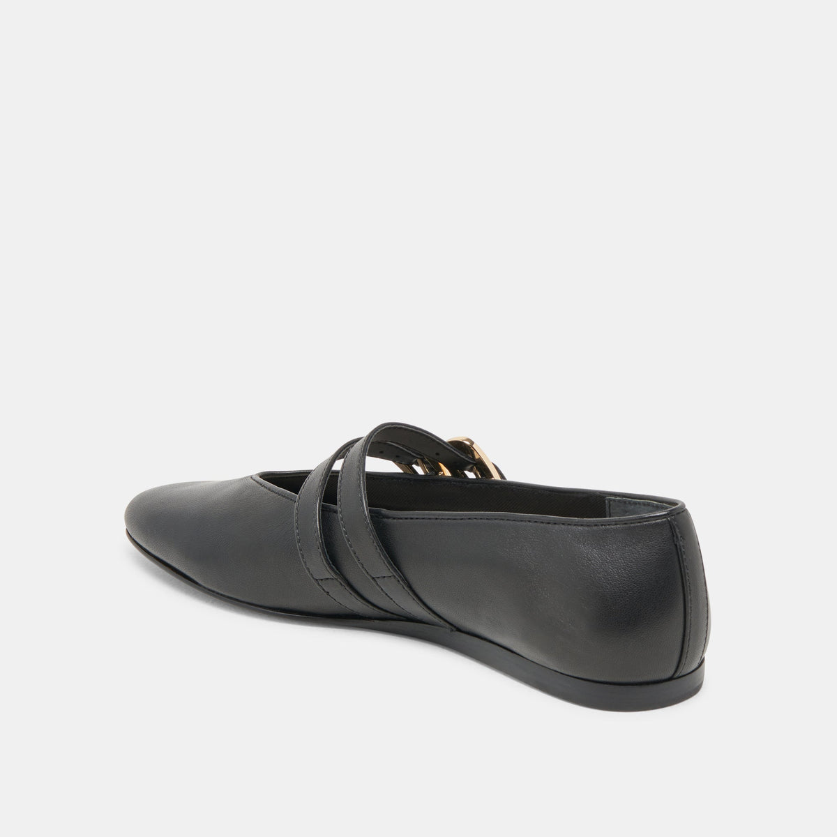 BAYLEE BALLET FLATS BLACK LEATHER | Dolce Vita