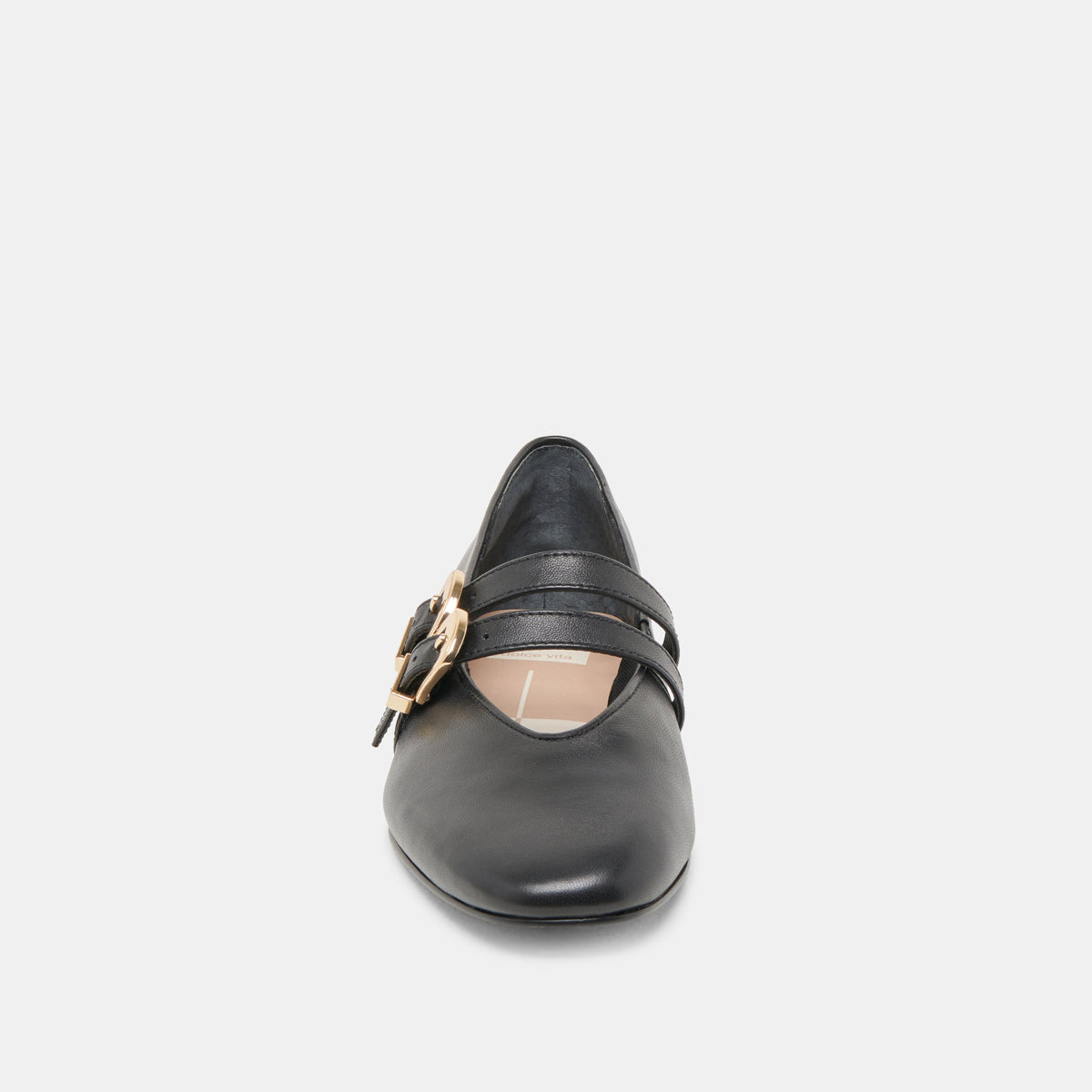 BAYLEE BALLET FLATS BLACK LEATHER | Dolce Vita