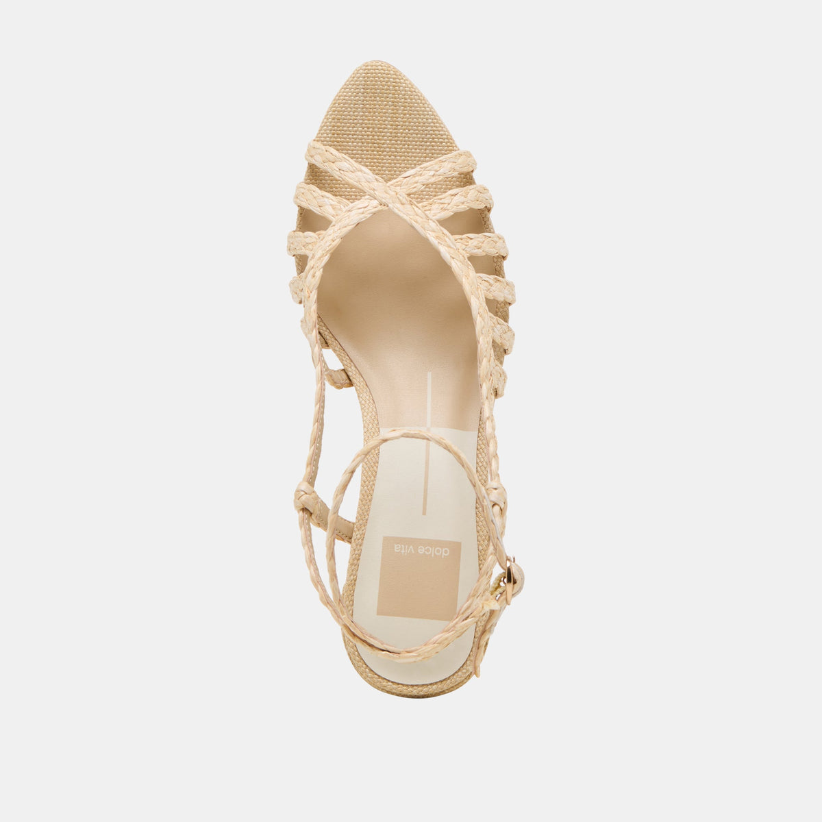 YASMIN HEELS NATURAL RAFFIA | Dolce Vita