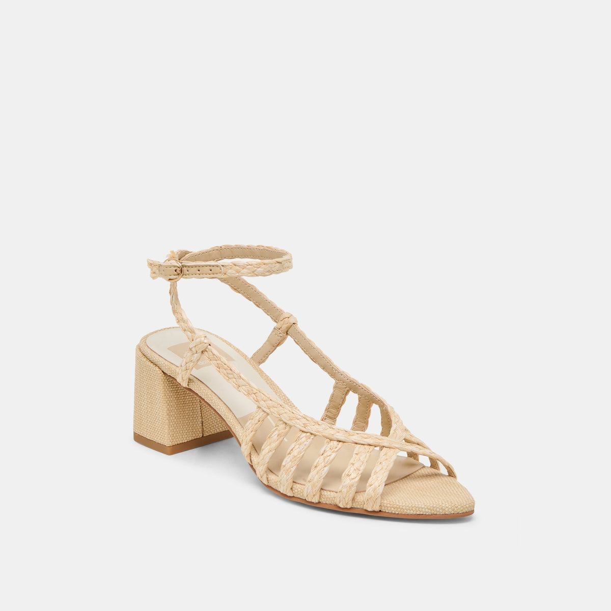 YASMIN HEELS NATURAL RAFFIA | Dolce Vita