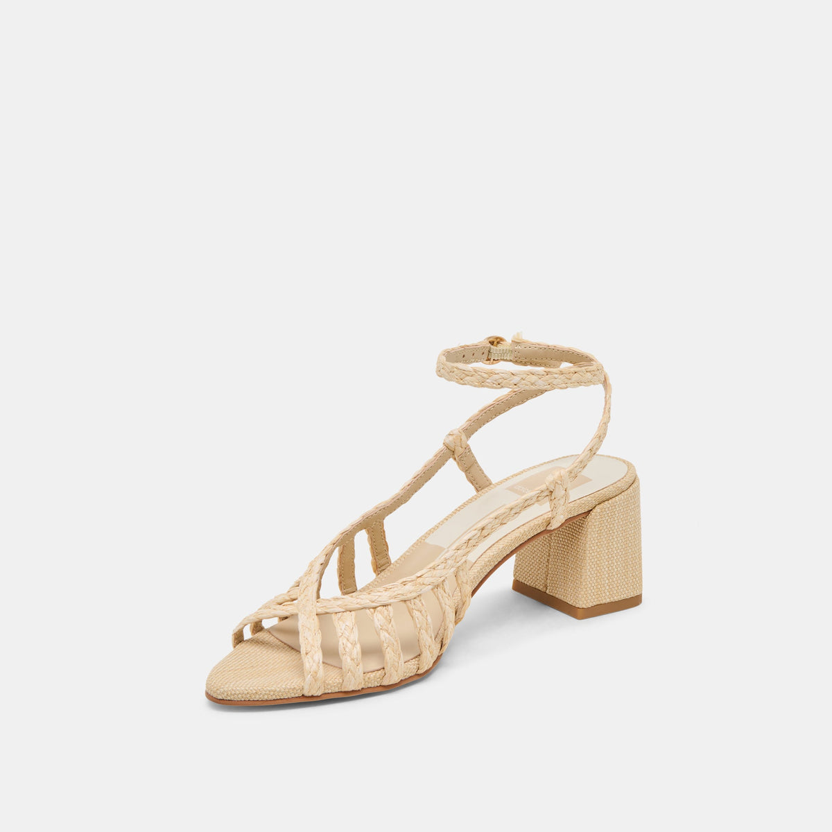 YASMIN HEELS NATURAL RAFFIA | Dolce Vita