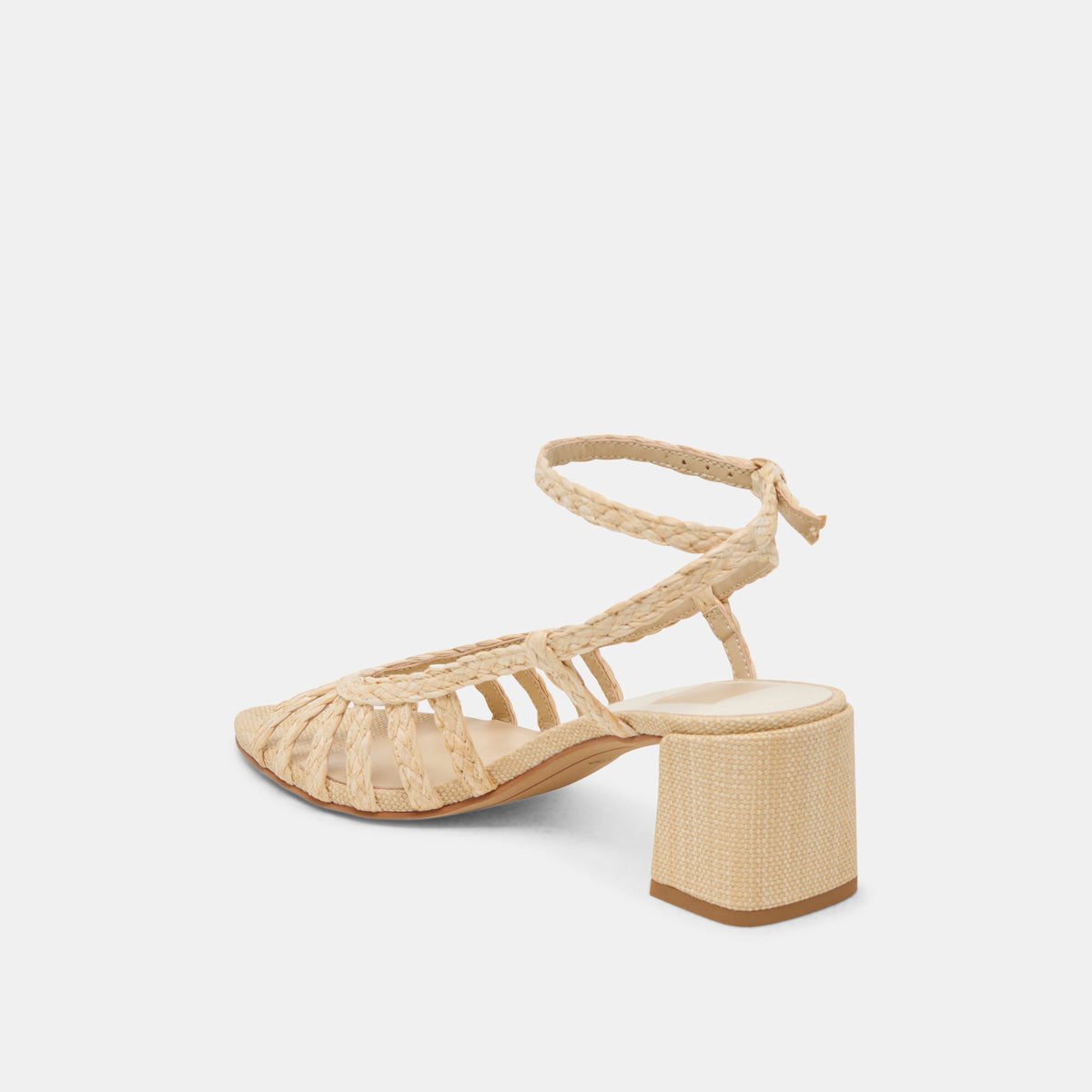 YASMIN HEELS NATURAL RAFFIA | Dolce Vita