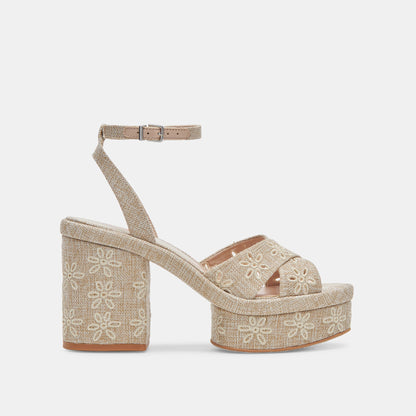 LAISHA HEELS ALMOND FLORAL EYELET | Dolce Vita