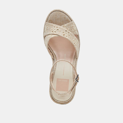 LAISHA HEELS ALMOND FLORAL EYELET | Dolce Vita