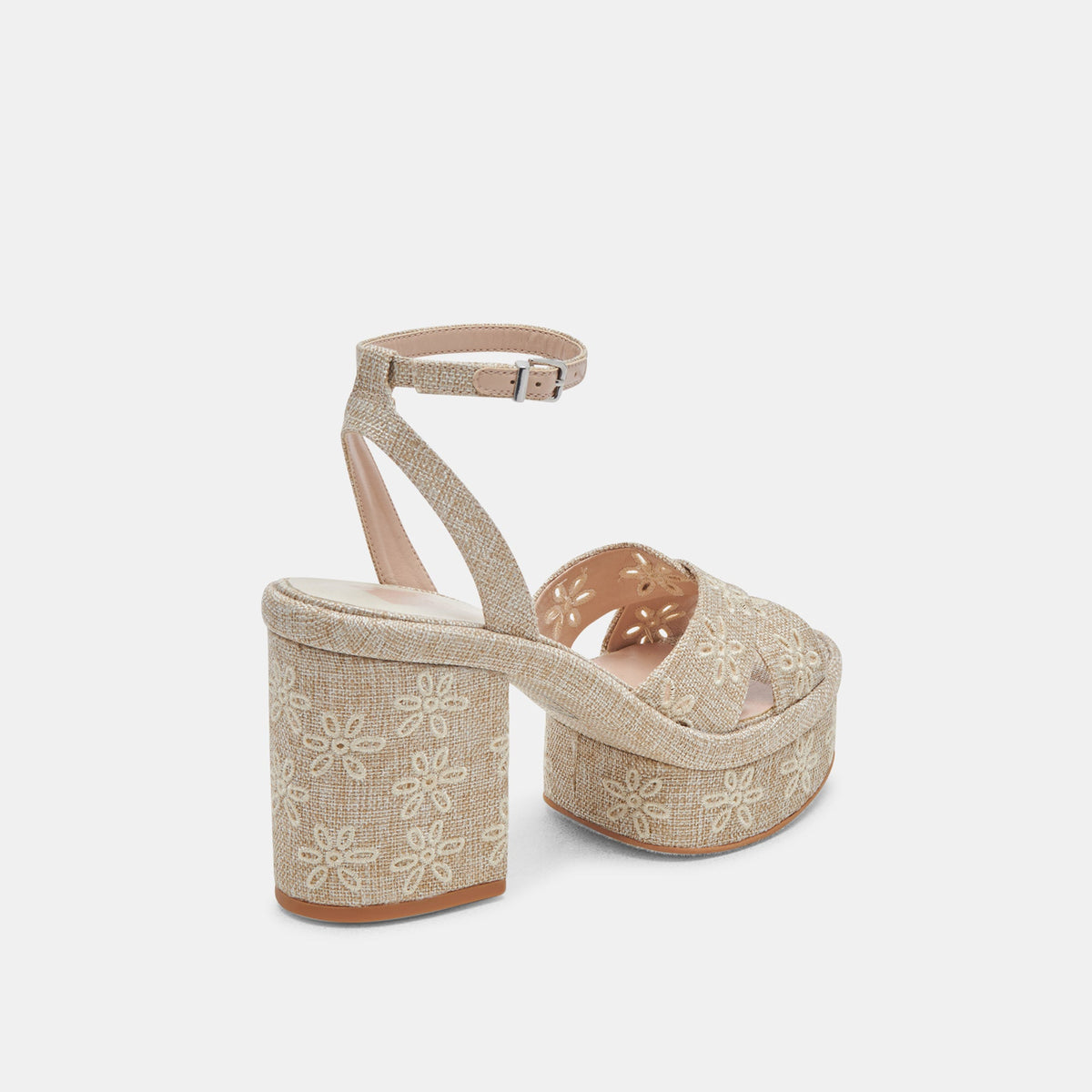 LAISHA HEELS ALMOND FLORAL EYELET | Dolce Vita