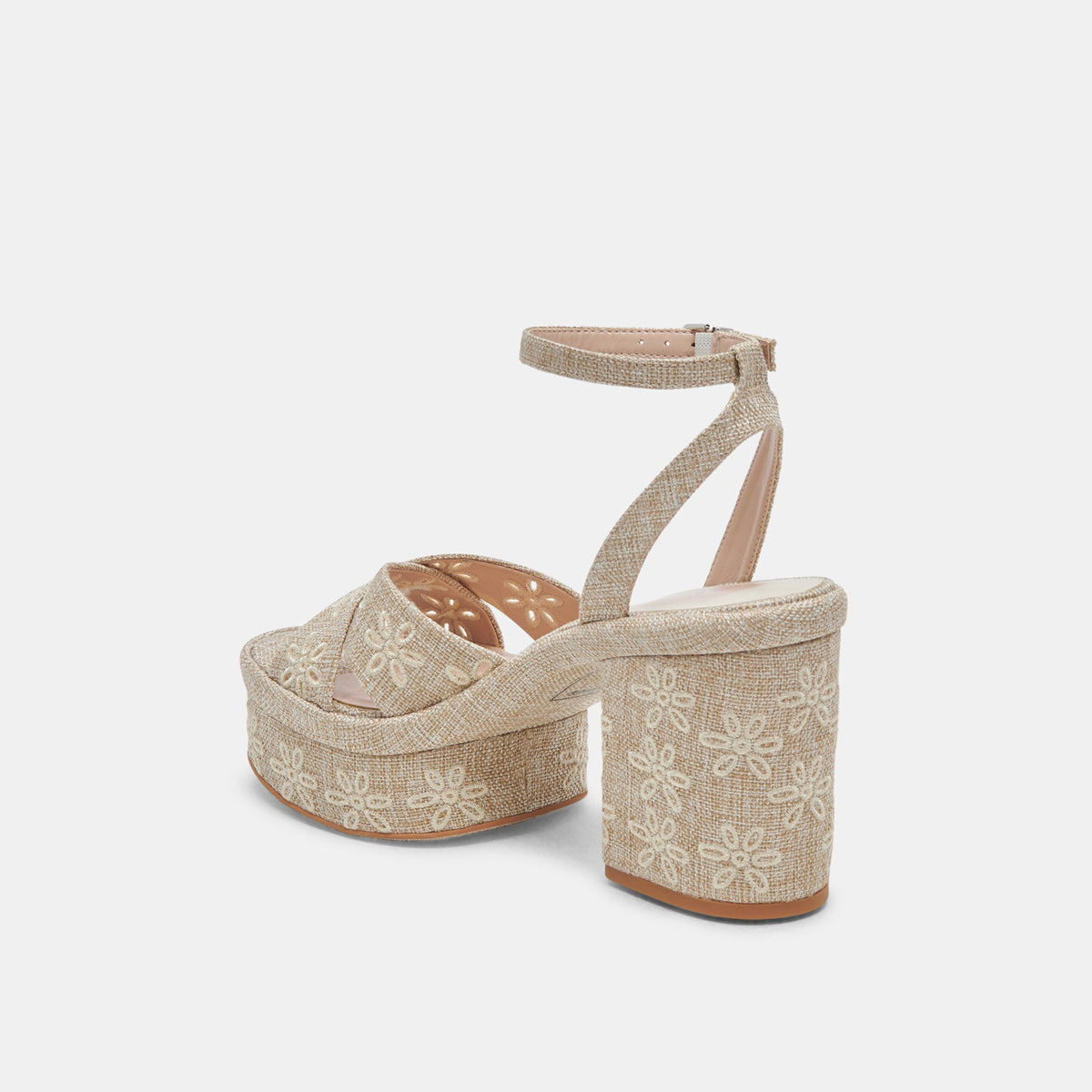 LAISHA HEELS ALMOND FLORAL EYELET | Dolce Vita