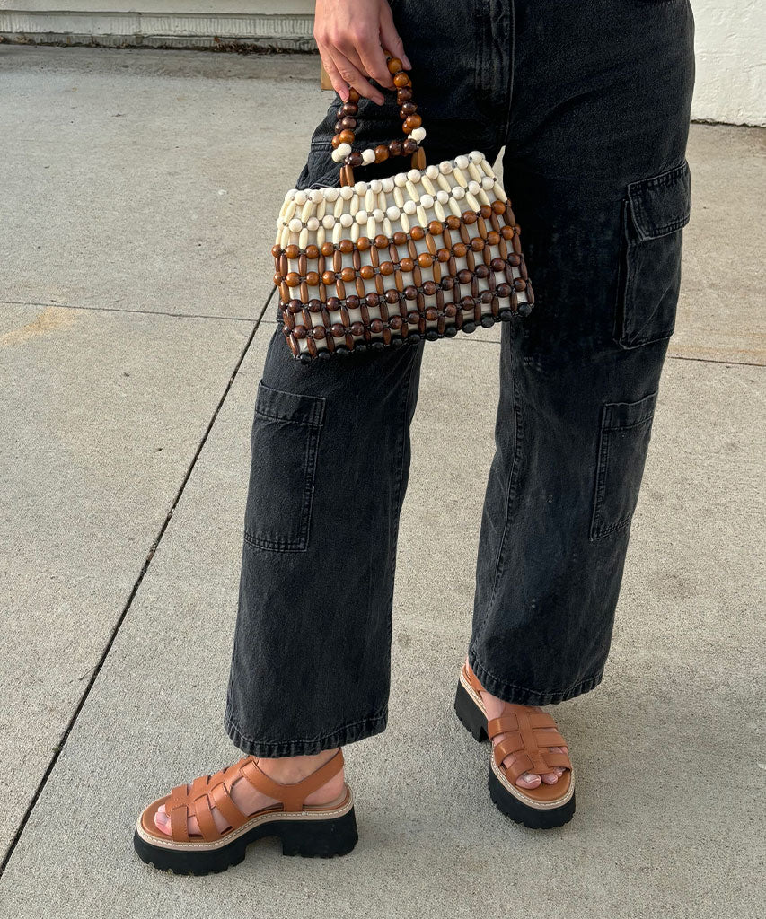 LATICE SANDALS BROWN LEATHER | Dolce Vita