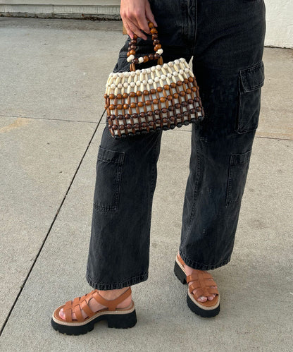 LATICE SANDALS BROWN LEATHER | Dolce Vita