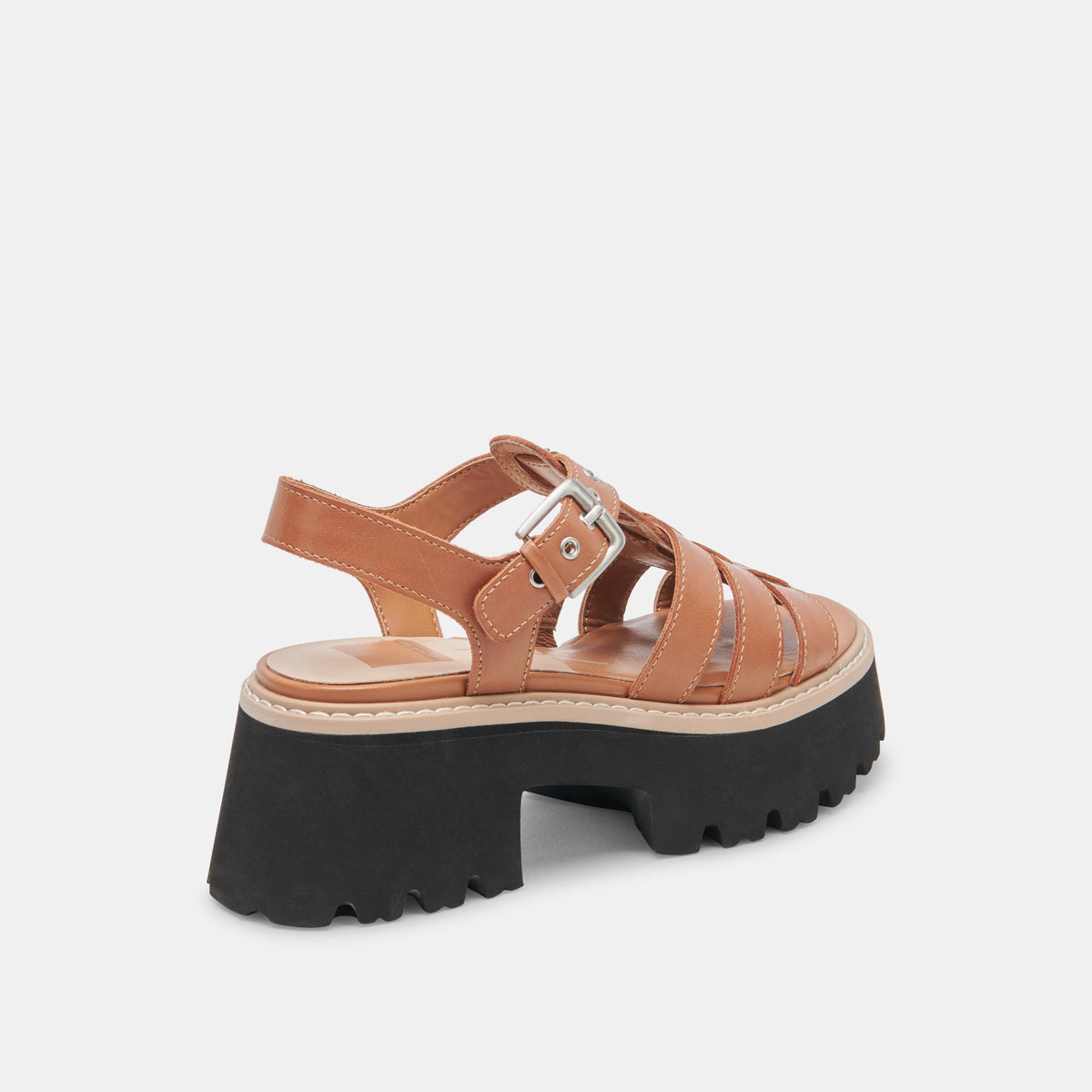 LATICE SANDALS BROWN LEATHER | Dolce Vita