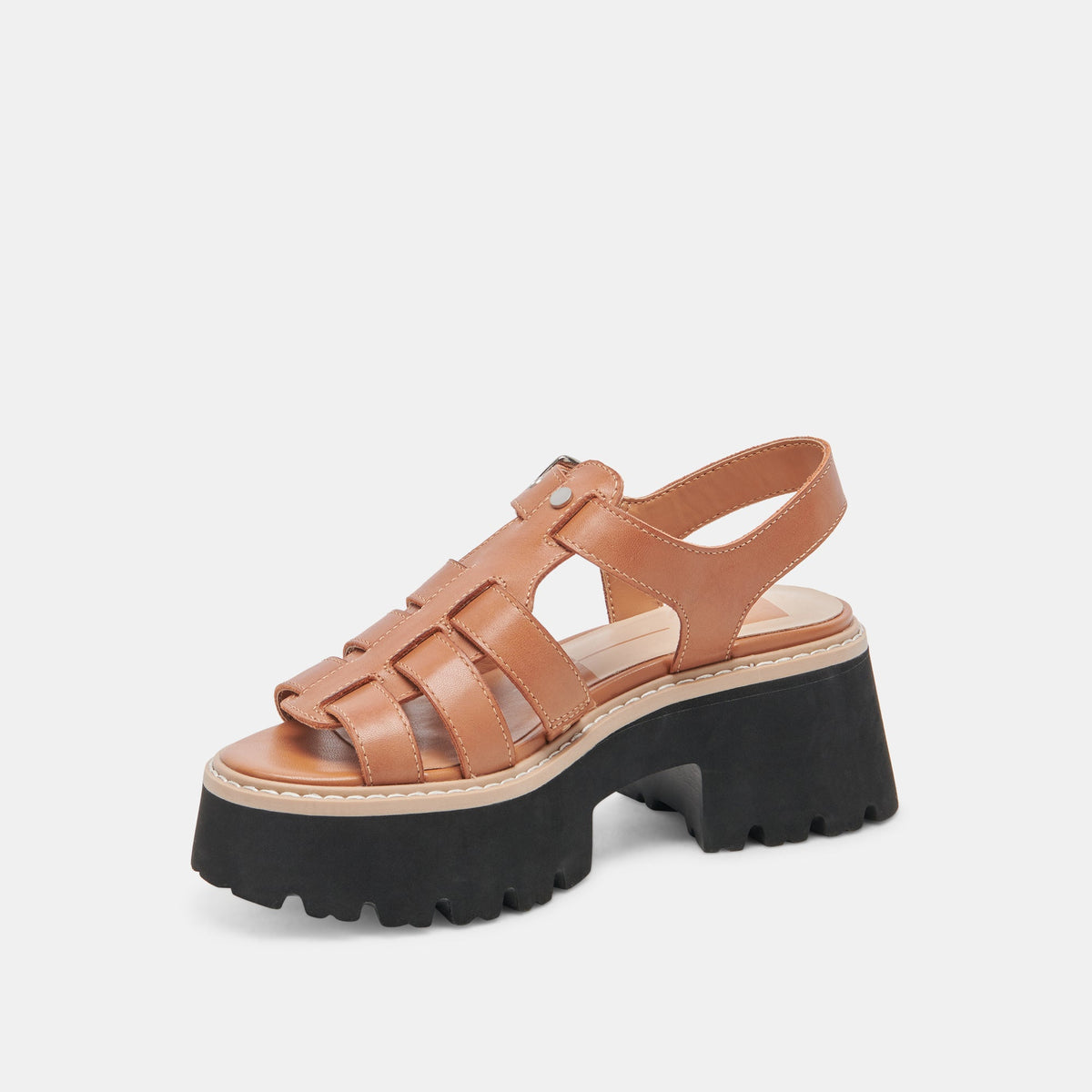 LATICE SANDALS BROWN LEATHER | Dolce Vita