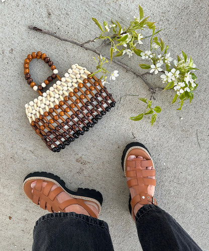LATICE SANDALS BROWN LEATHER | Dolce Vita