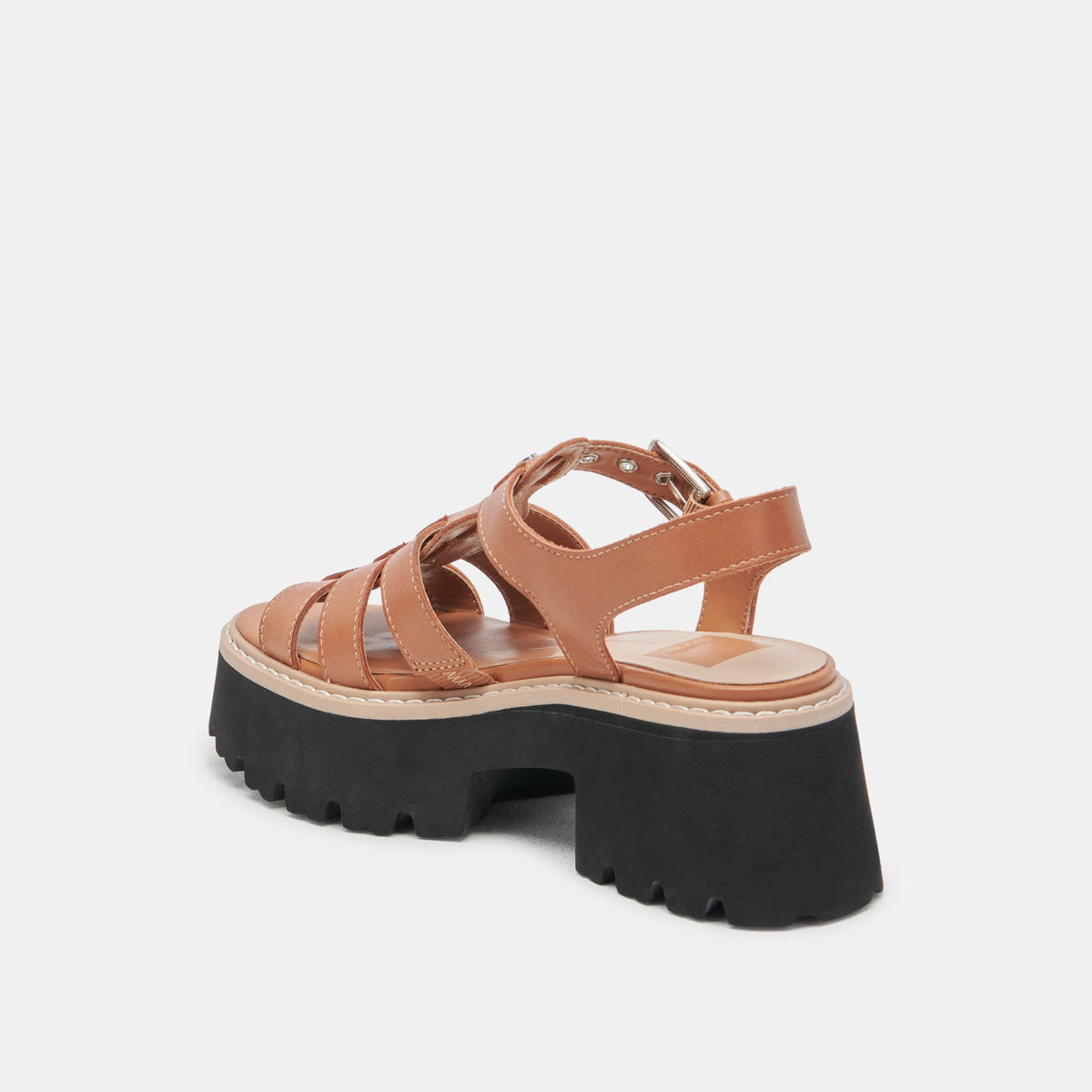 LATICE SANDALS BROWN LEATHER | Dolce Vita
